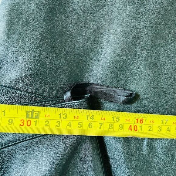 Vintage Y2K Mix It Leather High Waisted Women’s Straight Leg Pants Sz 8 - Picture 3 of 5